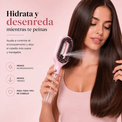 Cepillo 2 en 1 con Pulverizador
